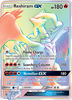 Reshiram-GX – Rare Rainbow