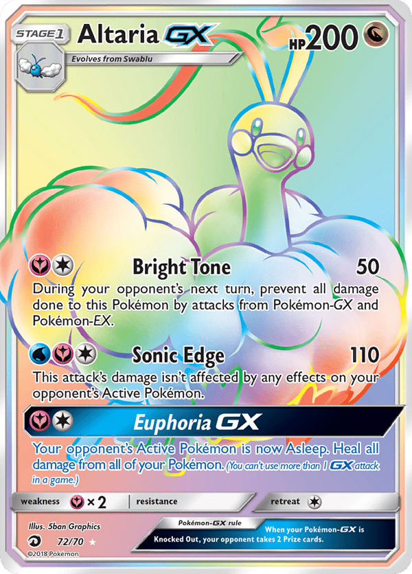 Altaria-GX – Rare Rainbow – Dragon Majesty