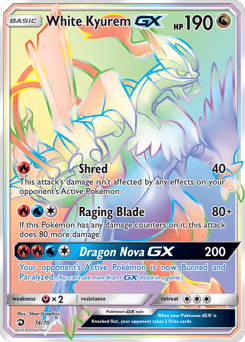 White Kyurem-GX – Rare Rainbow
