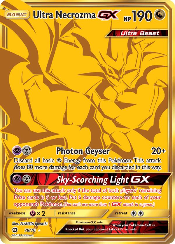 Ultra Necrozma-GX – Rare Secret – Dragon Majesty