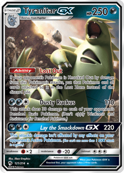 Tyranitar-GX – Rare Holo GX – Lost Thunder