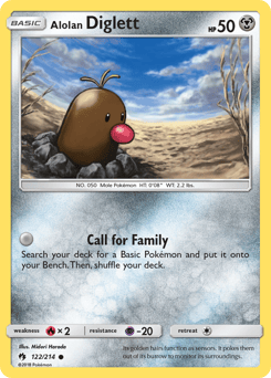 Alolan Diglett – Common – Lost Thunder