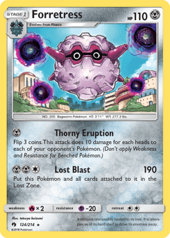 Forretress – Rare – Lost Thunder