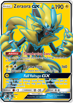 Zeraora-GX – Rare Ultra – Lost Thunder