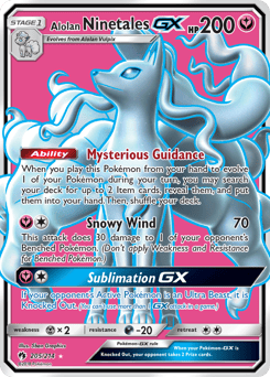Alolan Ninetales-GX – Rare Ultra – Lost Thunder