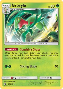 Grovyle – Uncommon – Lost Thunder
