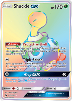 Shuckle-GX – Rare Rainbow – Lost Thunder