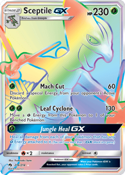 Sceptile-GX – Rare Rainbow – Lost Thunder