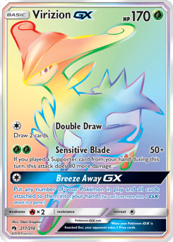 Virizion-GX – Rare Rainbow – Lost Thunder