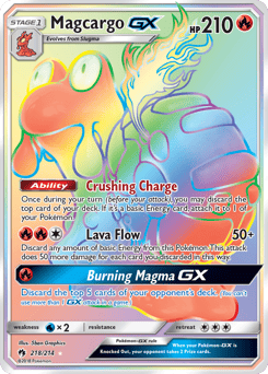 Magcargo-GX – Rare Rainbow – Lost Thunder