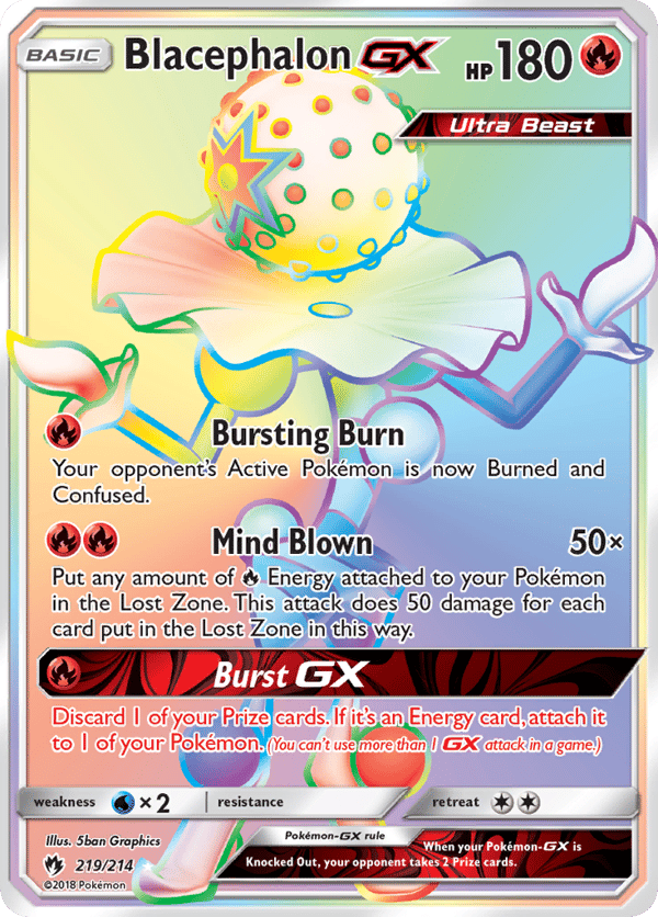 Blacephalon-GX – Rare Rainbow – Lost Thunder