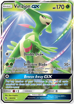 Virizion-GX – Rare Holo GX – Lost Thunder