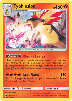 Typhlosion – Rare Holo – Lost Thunder