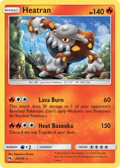 Heatran – Rare Holo – Lost Thunder