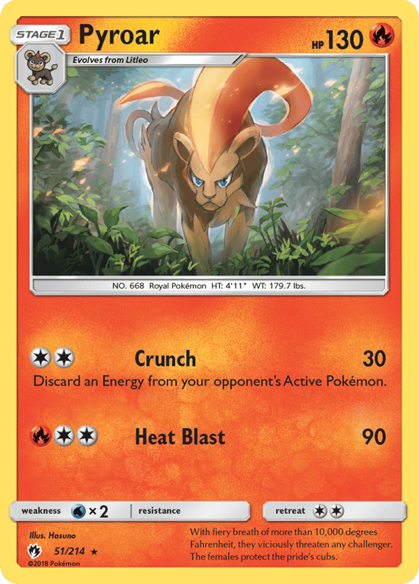 Pyroar – Rare – Lost Thunder