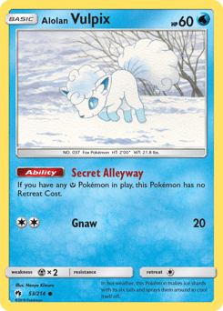 Alolan Vulpix – Common – Lost Thunder