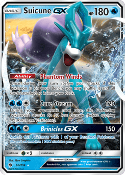 Suicune-GX – Rare Holo GX – Lost Thunder