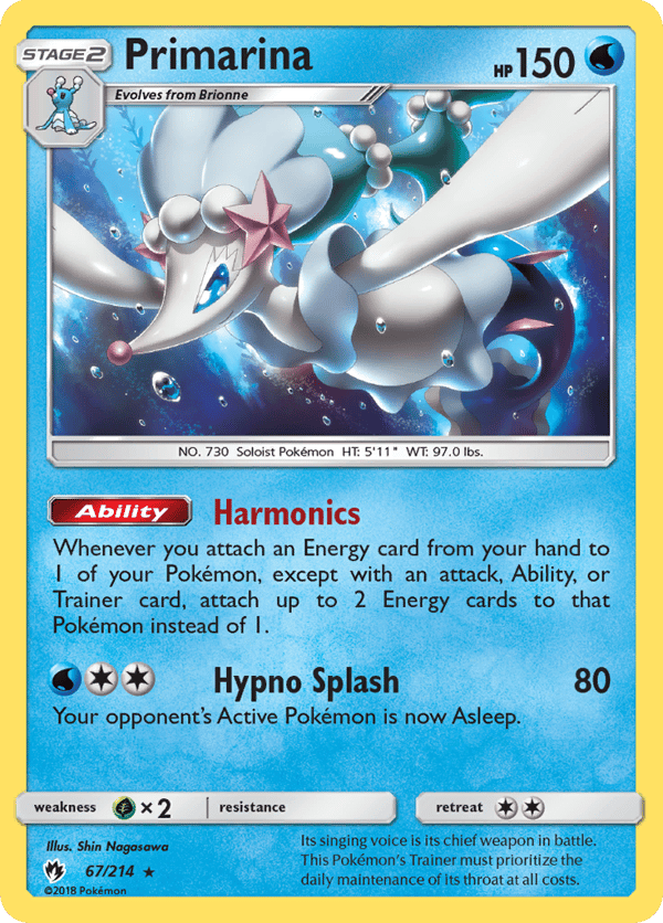 Primarina – Rare – Lost Thunder