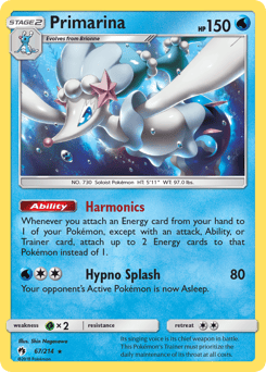 Primarina – Rare – Lost Thunder