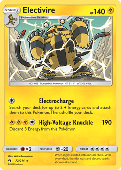 Electivire – Rare – Lost Thunder