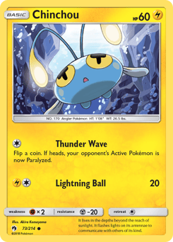 Chinchou – Common – Lost Thunder