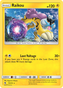 Raikou – Rare – Lost Thunder
