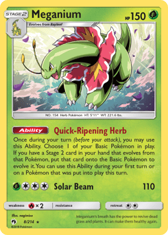 Meganium – Rare Holo – Lost Thunder