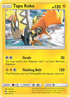 Tapu Koko – Rare Holo – Lost Thunder