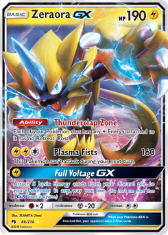 Zeraora-GX – Rare Holo GX – Lost Thunder