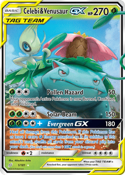 Celebi & Venusaur-GX – Rare Holo GX