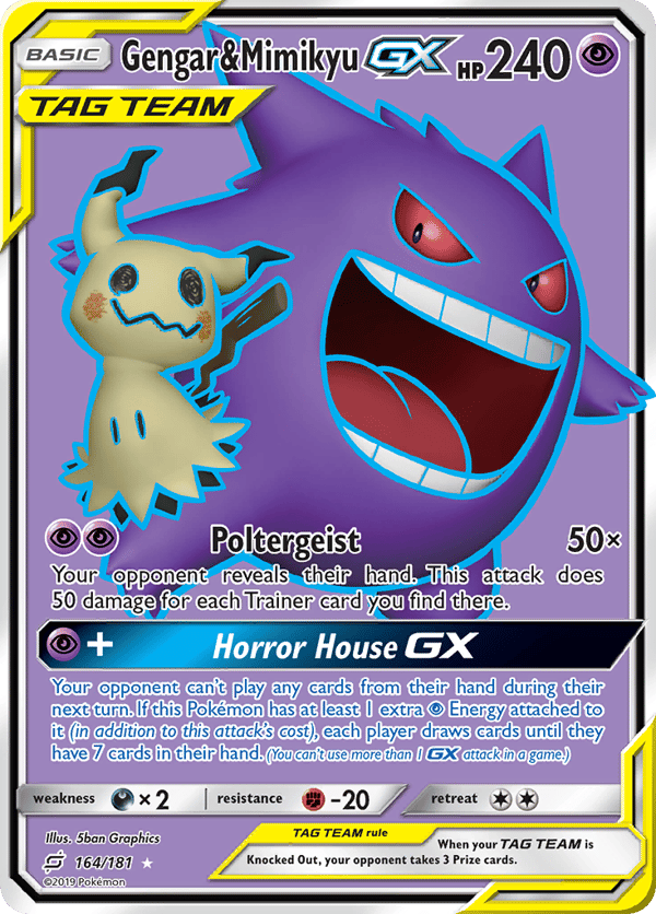 Gengar & Mimikyu-GX – Rare Ultra – Team Up
