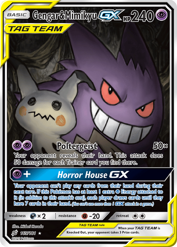 Gengar & Mimikyu-GX – Rare Ultra – Team Up