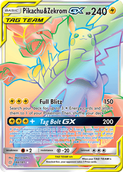 Pikachu & Zekrom-GX – Rare Rainbow