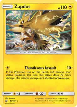 Zapdos – Rare Holo