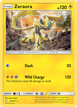 Zeraora – Rare Holo