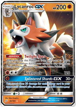 Lycanroc-GX – Rare Holo GX