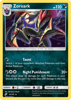 Zoroark – Rare Holo