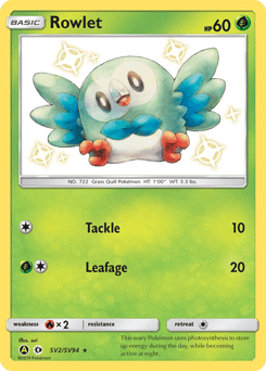 Rowlet – Rare Shiny