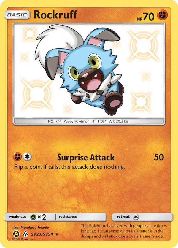Rockruff – Hidden Fates Shiny Vault