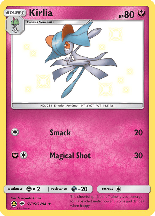 Kirlia – Hidden Fates Shiny Vault