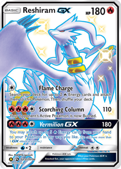 Reshiram-GX – Rare Shiny GX