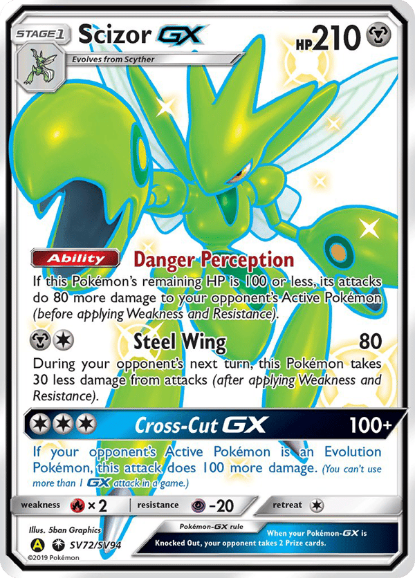 Scizor-GX – Rare Shiny GX – Hidden Fates Shiny Vault