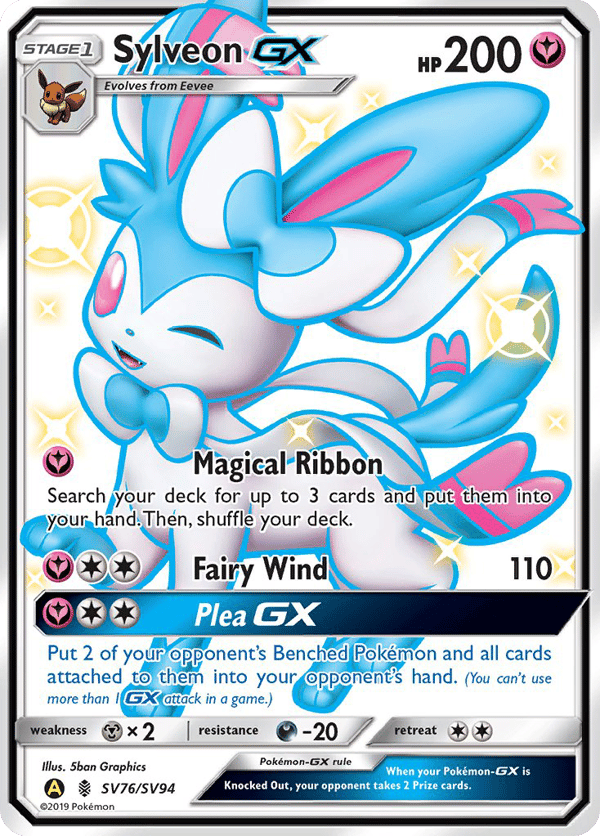 Sylveon-GX – Rare Shiny GX – Hidden Fates Shiny Vault