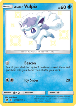 Alolan Vulpix – Rare Shiny