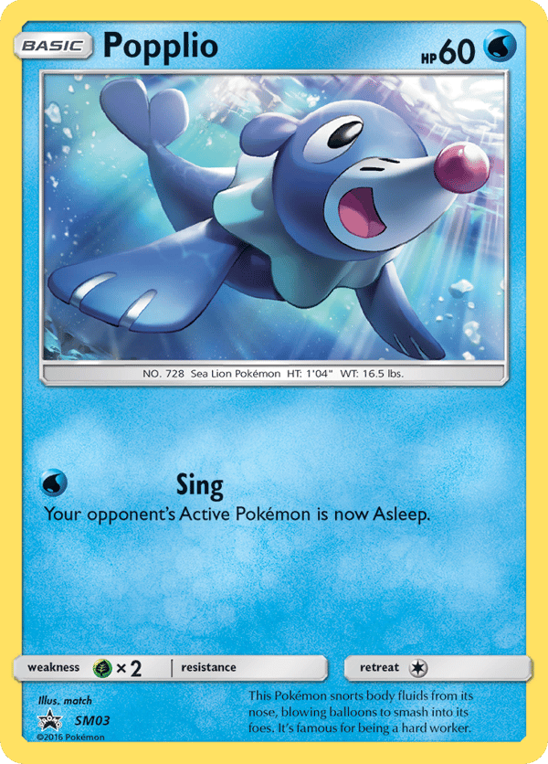 Popplio – SM Black Star Promos
