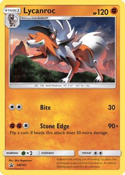 Lycanroc – Promo – SM Black Star Promos