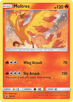 Moltres – Promo – SM Black Star Promos