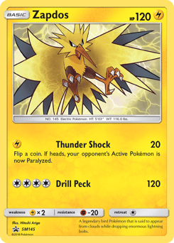 Zapdos – Promo – SM Black Star Promos