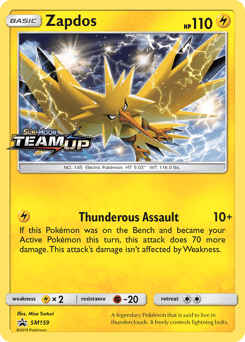 Zapdos – Promo – SM Black Star Promos