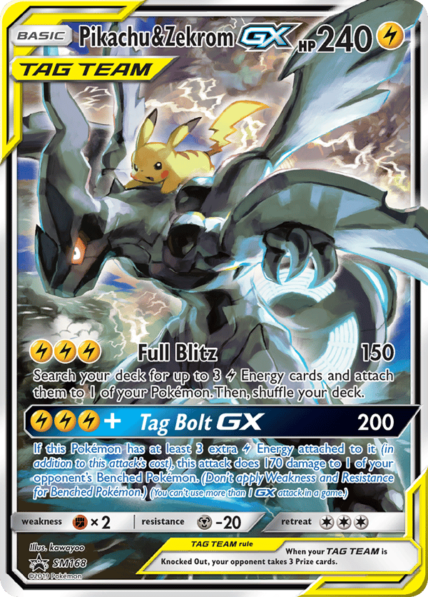 Pikachu & Zekrom-GX – Promo – SM Black Star Promos